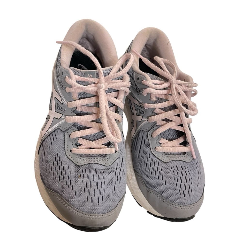 ASICS Gel Contend 7 Women's Sneakers in Gray and Pink Running Shoes - Picture 3 of 8
